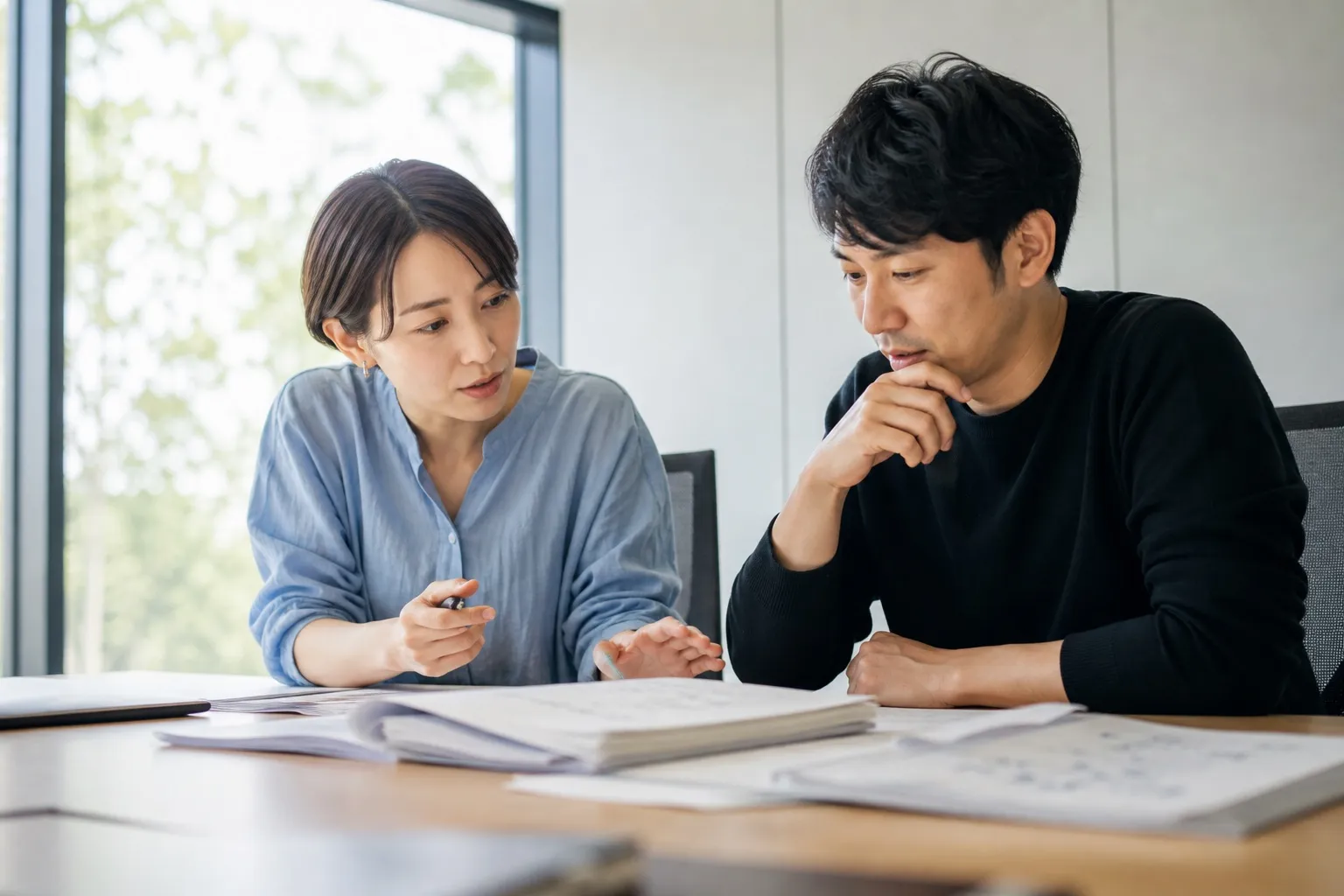 AIドラマ制作の打ち合わせ